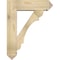 Ekena Millwork Olympic Arts and Crafts Rough Sawn Bracket w/ Offset Brace, Douglas Fir, 8"W x 28"D x 36"H BKT0806X28X36OLY03RDF - alternate 2